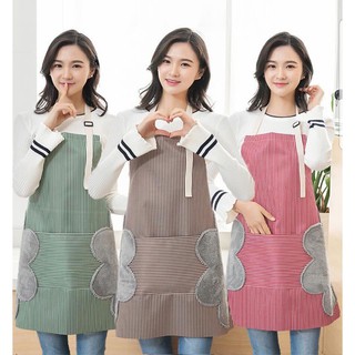 Tạp dề cao cấp có khăn lau tay chống thấm bền màu