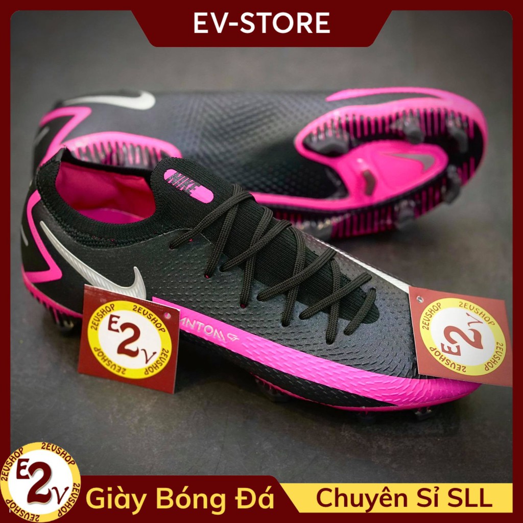 Giày đá bóng thể thao nam 𝐏𝐡𝐚𝐧𝐭𝐨𝐦 𝐆𝐓 𝐄𝐥𝐢𝐭𝐞 Đen phong cách, giày đá banh tự nhiên top trendy - 2EV