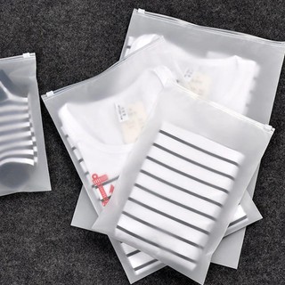 Túi khóa zip - nhựa lụa mờ - trắng - nhiều size kích cỡ ( giá theo từng size )