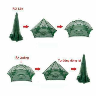 LƯỚI ĐÁNH CÁ BÁT QUÁI 8 CỬA