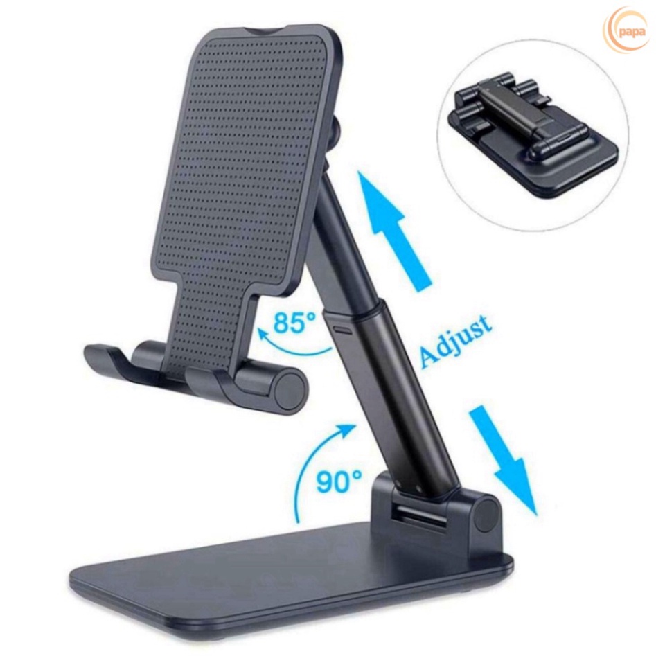 Giá đỡ điện thoại giá đỡ ipad máy tính bảng để treo kẹp trên bàn gấp gọn dùng livestream học online -màu đen xanh [SKY]