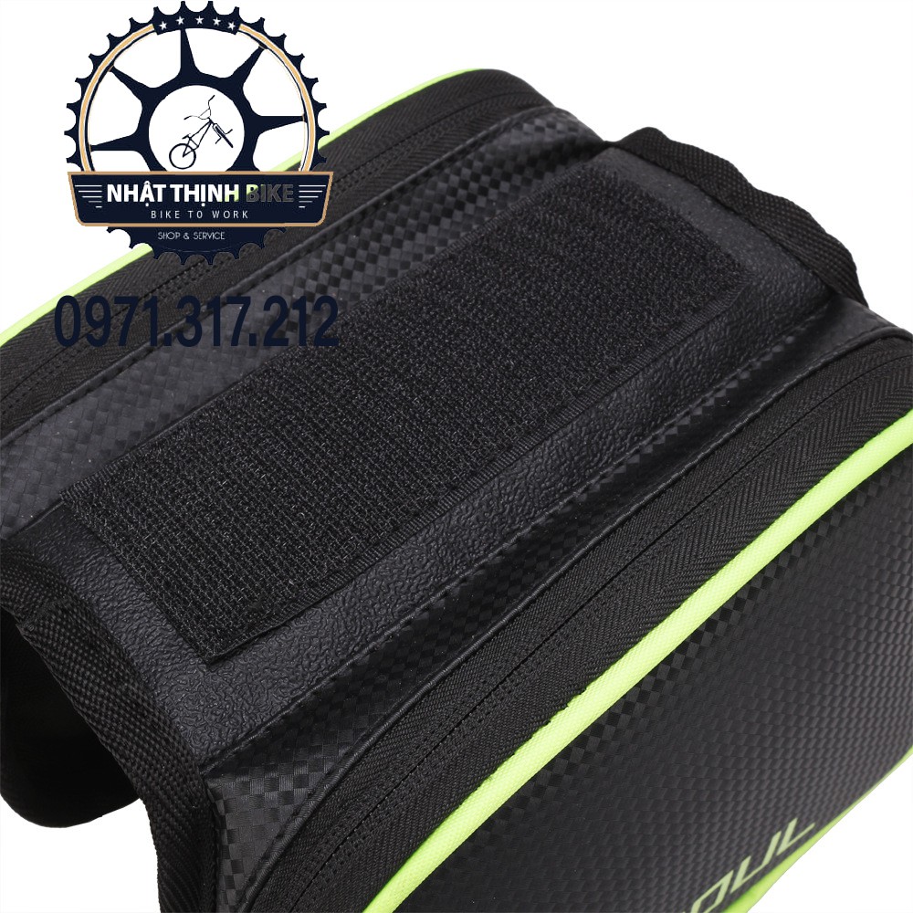 Túi treo xe đạp túi xe đạp Bsoul 2 ngăn có cảm ứng Canvas