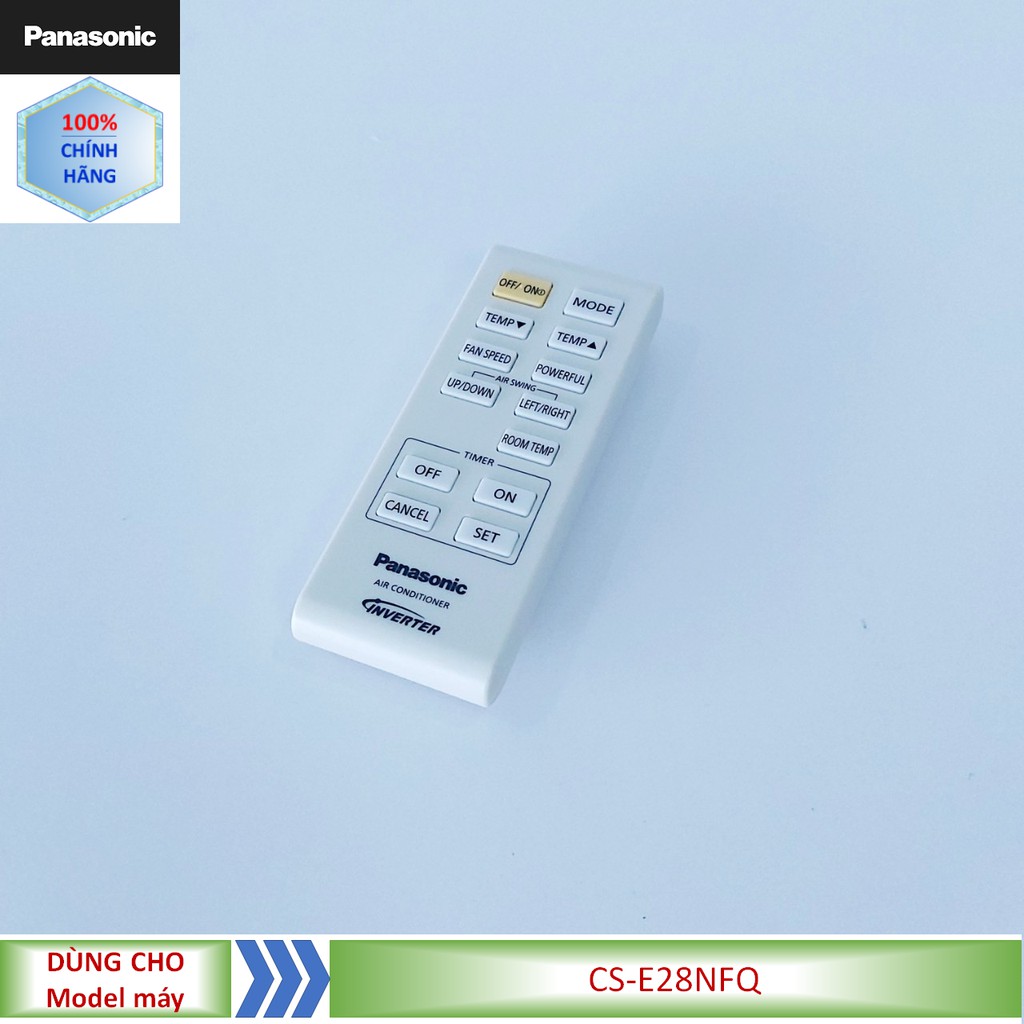 Phụ kiện [Remote chính hãng] Điều khiển điều hòa tủ đứng Panasonic model CS-E28NFQ