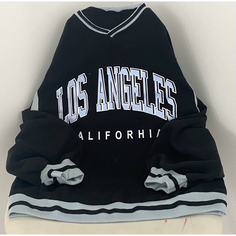 [GIÁ HỦY DIỆT] Áo Nỉ Sweater Cổ Tim LOSANGELES Chất Nỉ Đẹp Bo Cổ Form Rộng Unisex Nam Nữ | BigBuy360 - bigbuy360.vn