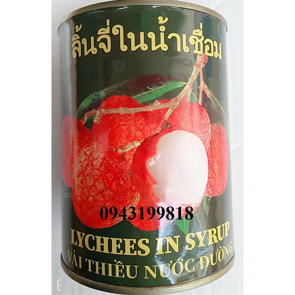 Vải Thiều Ngâm Đường Thanh Hà /Hưng Yên 565g (vải đóng hộp)