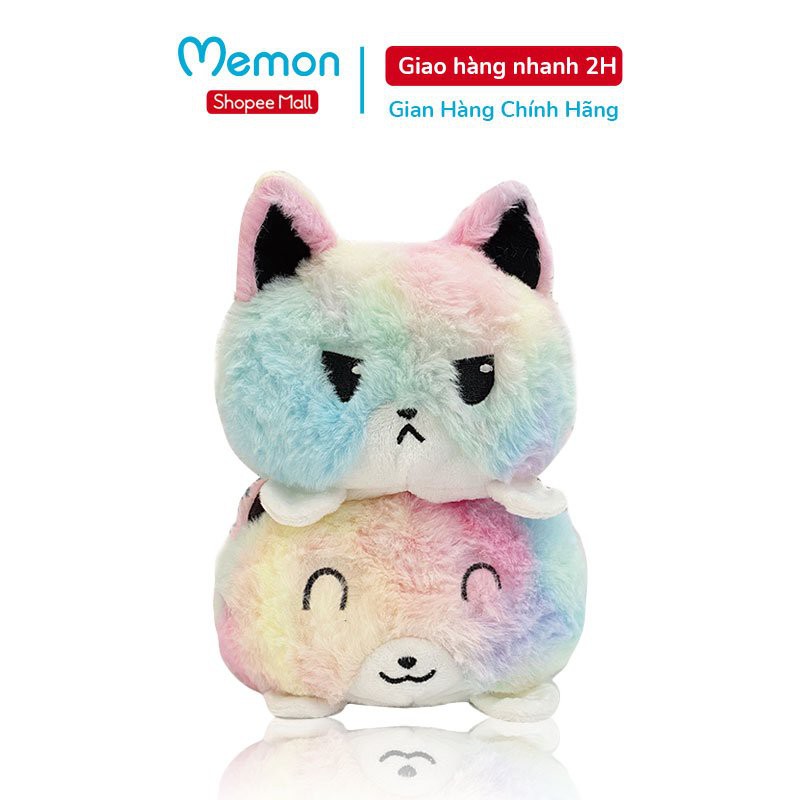 [Mã LIFE0503TOYS giảm 10% đơn 0Đ] Thú Bông Mèo Cảm Xúc 2 Mặt Cao Cấp Memon