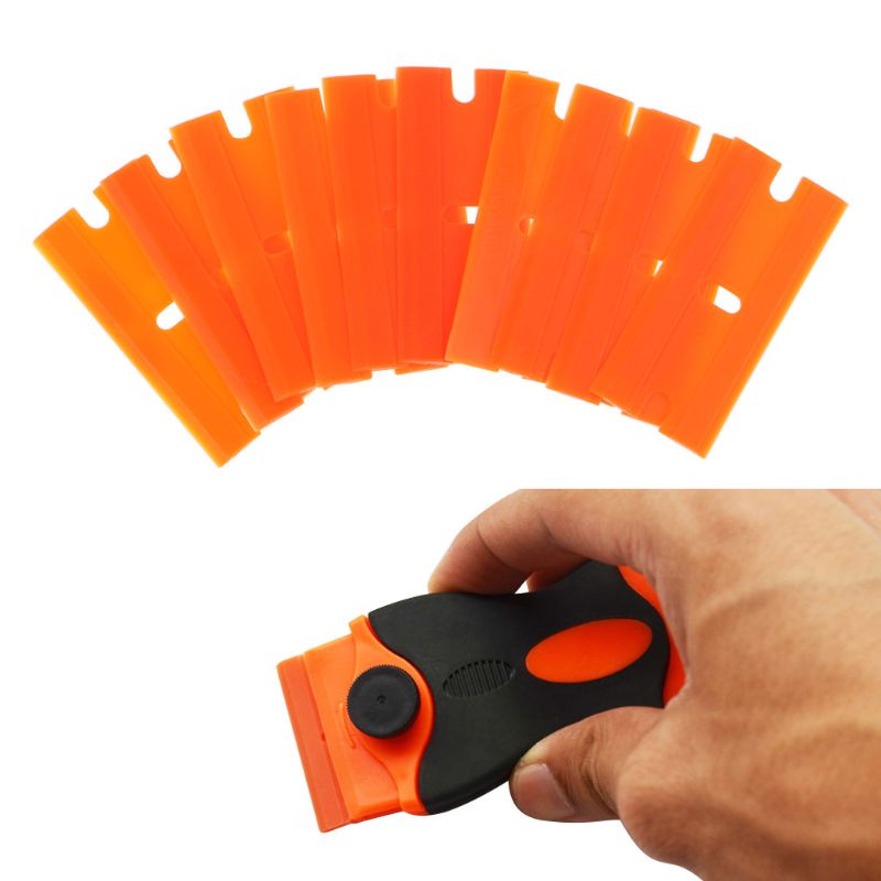 Bộ 100 Lưỡi Cạo Phim Dán Kính Cạnh Hai Mặt