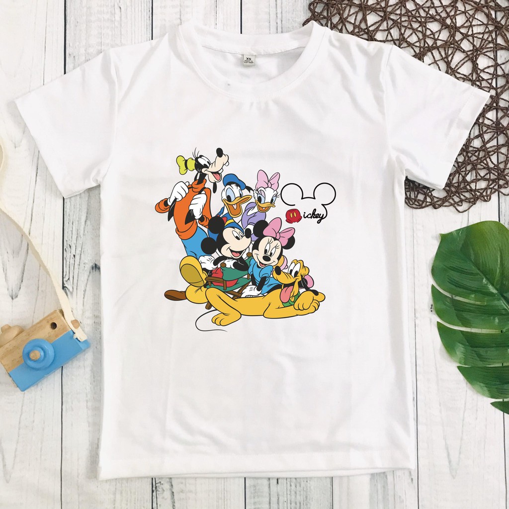 Áo bé gái hình chuột Mickey