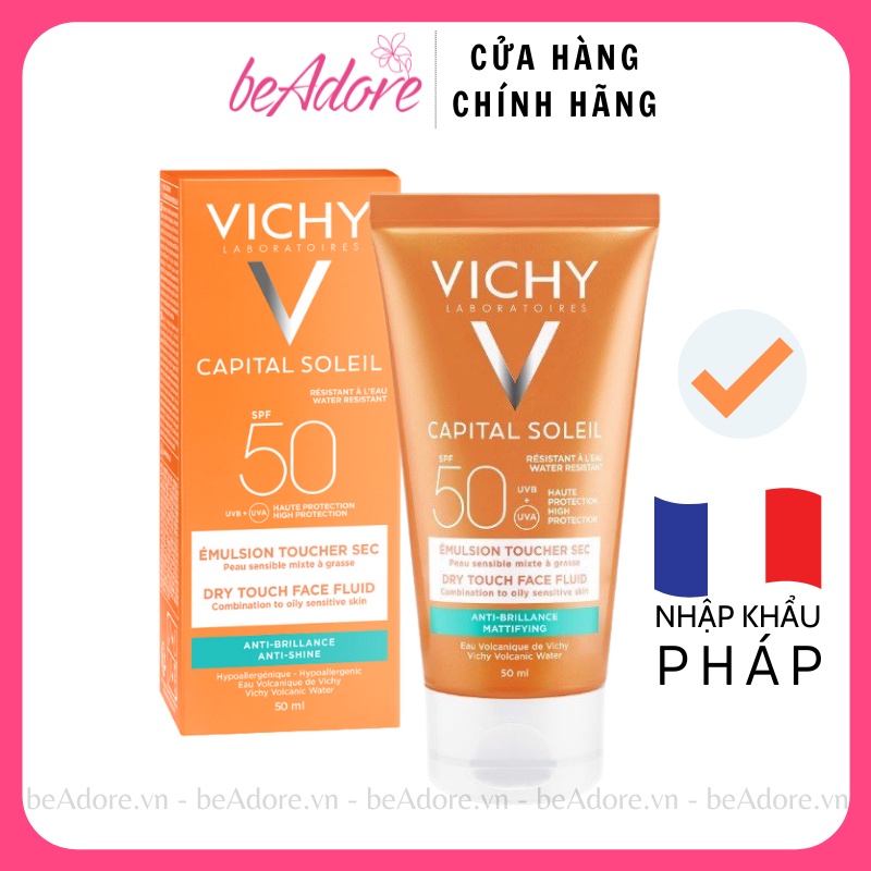 Kem chống nắng Vichy Ideal Soleil Mattifying Dry Touch Face Fluid SPF 50+