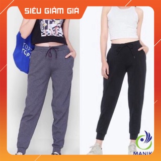 Quần joger nữ len tăm bo gấu lưng thun_Quần Jogger Len Tăm Nữ hàng chuẩn loại 1