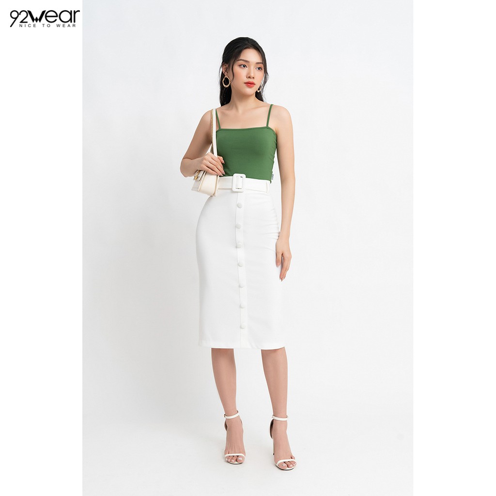 Chân váy midi công sở 92WEAR đủ size dáng dài quý phái JBW0655 | BigBuy360 - bigbuy360.vn