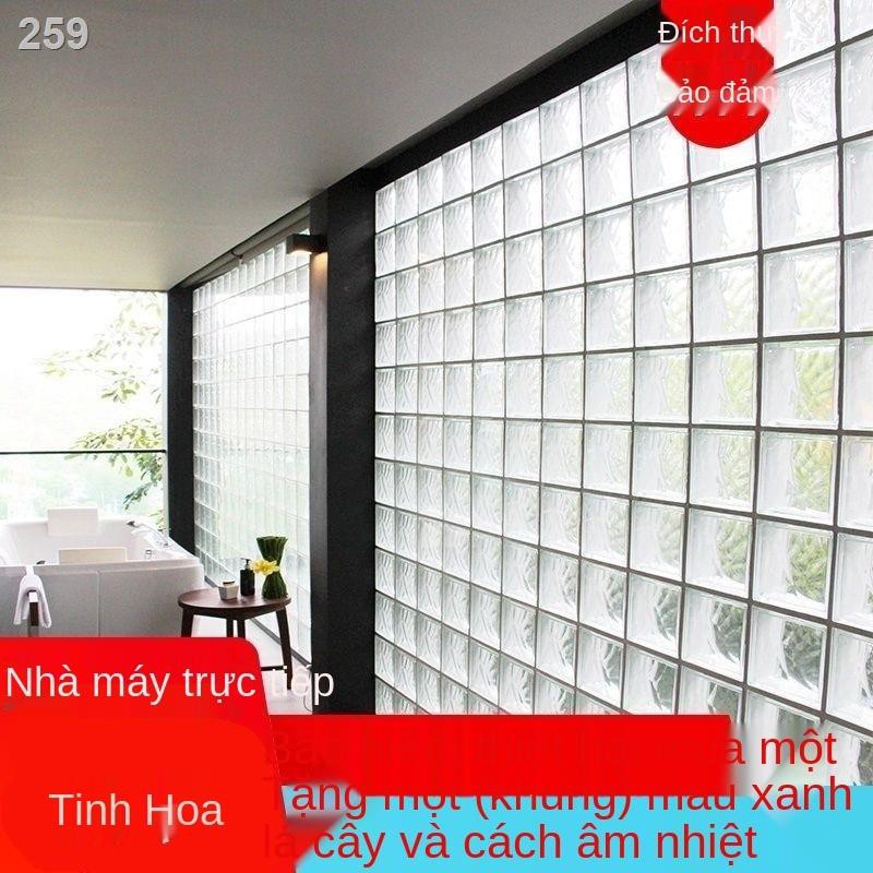 【Giá ưu đãi】Đám mây mô hình kính gạch rỗng vách ngăn phòng ngủ màu trong suốt mờ vuông lối vào tường tắm