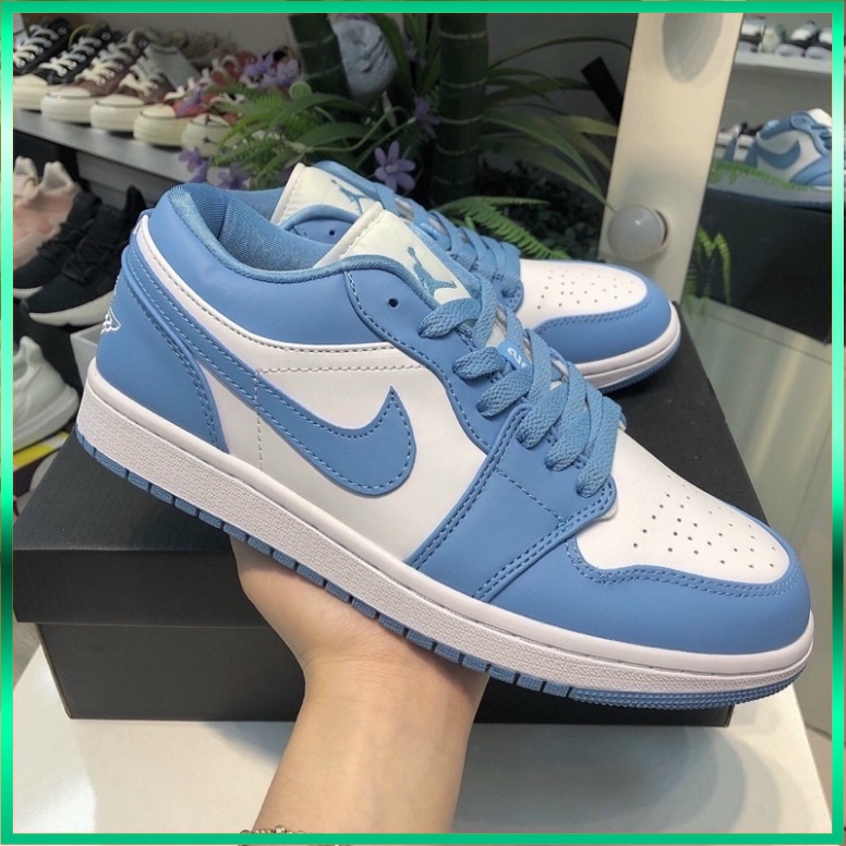 Giày Thể Thao 𝗝𝗼𝗿𝗱𝗮𝗻 Thấp Cổ Nam Nữ Xanh Dương, Giày Sneaker 𝗝𝗼𝗿𝗱𝗮𝗻 Thấp Cổ Màu Xanh Dương  Full Box