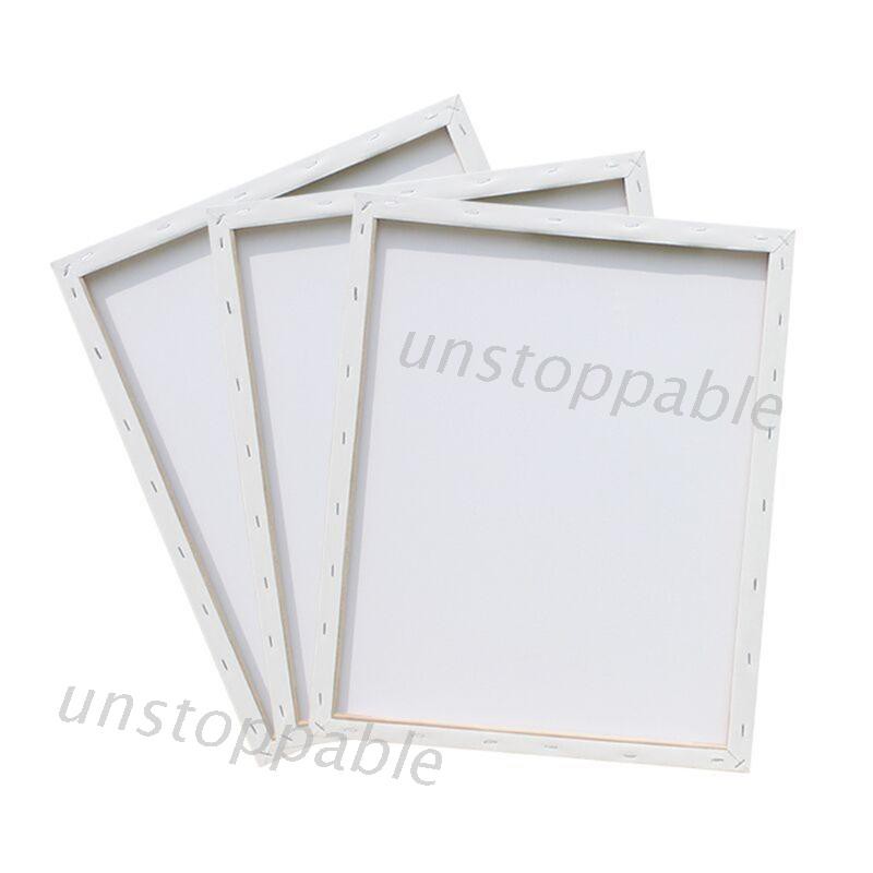 Tấm bảng khung gỗ mặt vải trống hình vuông dùng vẽ tranh sơn dầu/màu nước/acrylic