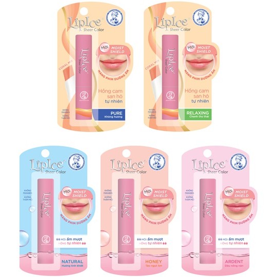 Son dưỡng LipIce Sheer Color MOIST SHIELD + Quà Móc khóa từ Rohto