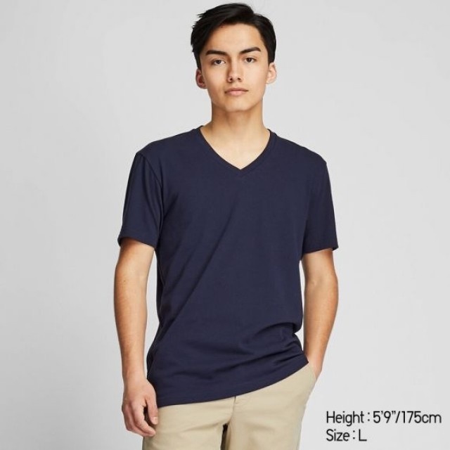 ÁO THUN NAM CỔ TIM UNIQLO