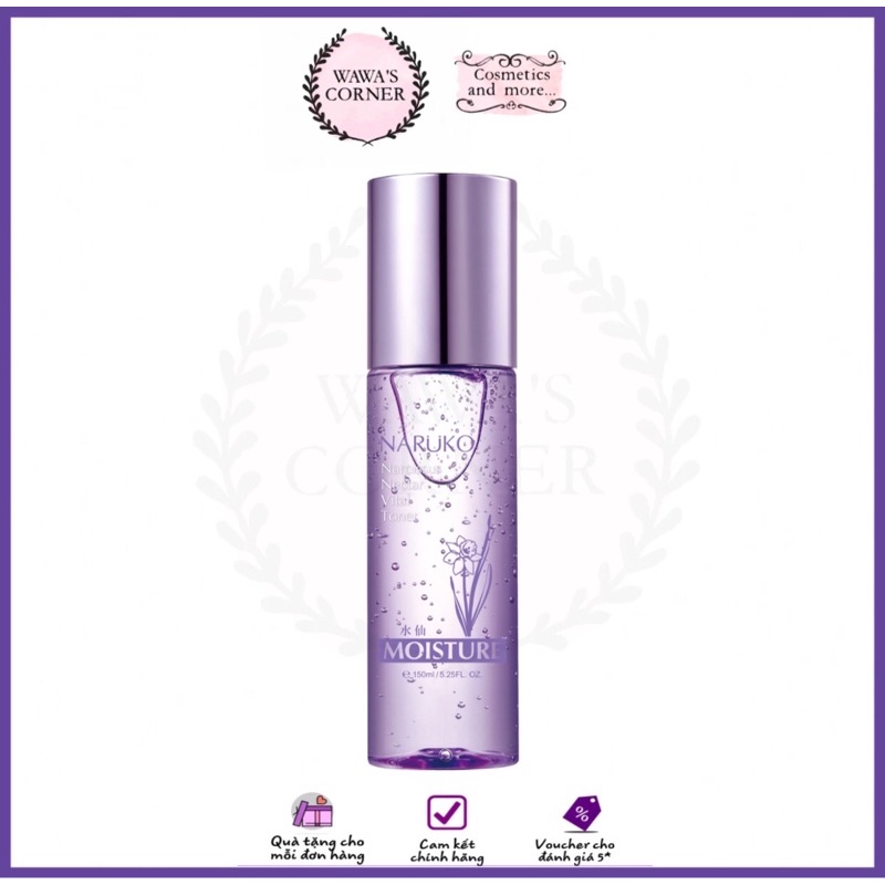 (CHÍNH HÃNG) NARUKO TONER NƯỚC HOA HỒNG ĐẬM ĐẶC THUỶ TIÊN MỚI NARCISSUS NECTAR VITAL TONER 150ml