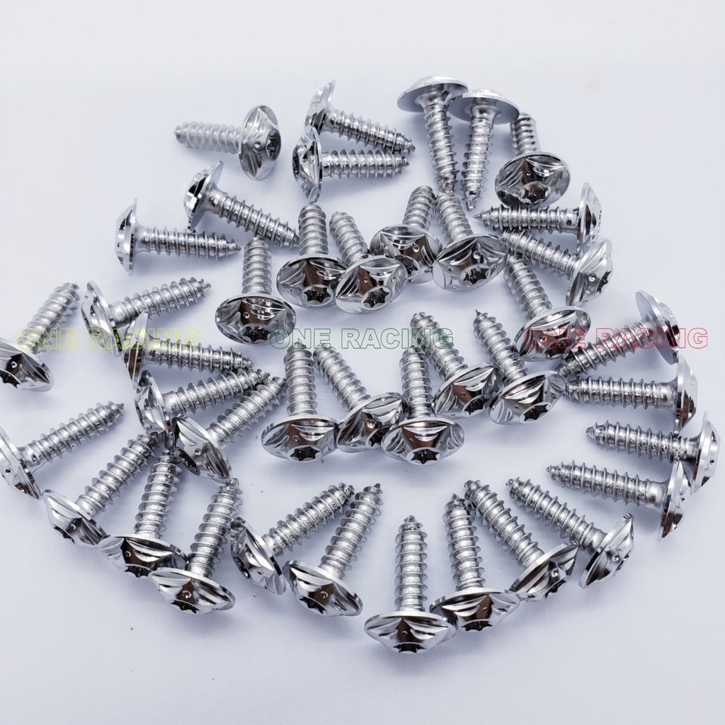 Ốc salaya thái 5li18 xoắn dàn áo yamaha chất liệu inox 304
