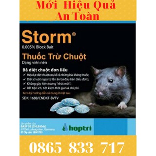 Thuốc Diệt Chuột STORM Đức Gói 20 viên