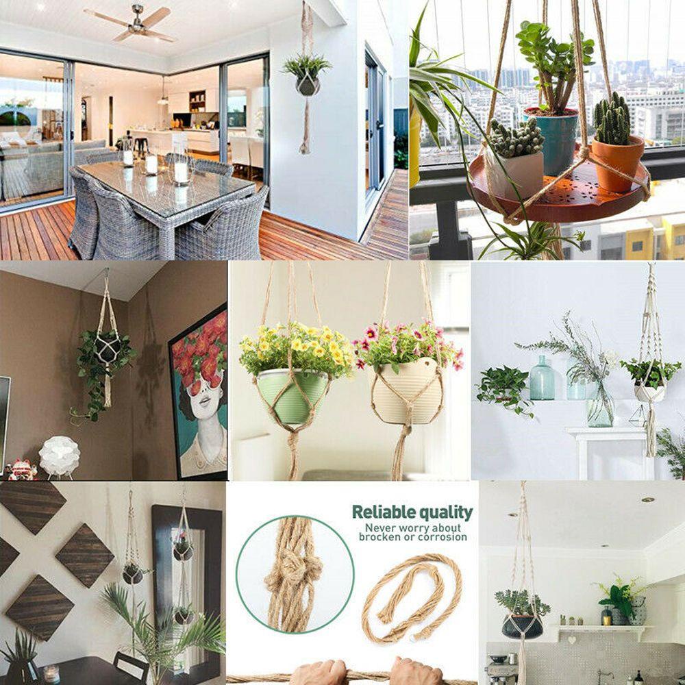 Dây Thừng Cotton Treo Trang Trí Sân Vườn|Giá Đỡ Chậu Hoa Thiết Kế Độc Đáo Tiện Dụng