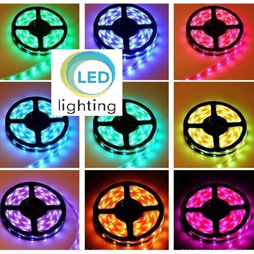 LED dây 12V, 5050, cuộn 5m, phủ silicon chống nước IP65, 1 mặt dán, hàng loại cao cấp loại 1