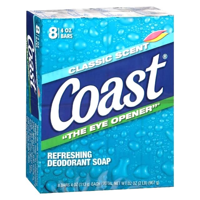 Xà phòng Coast USA của Mỹ - lốc 8 cục × loại 113g