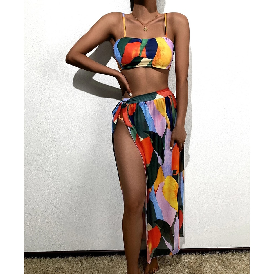 Bộ Bikini 3 Mảnh Lưng Cao Gợi Cảm Cho Nữ 2021 | BigBuy360 - bigbuy360.vn