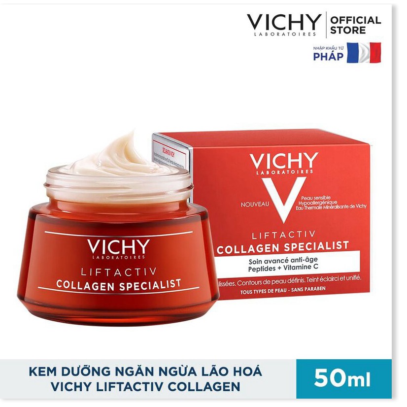 [Mã chiết khấu giảm giá sỉ mỹ phẩm chính hãng] Combo Vichy Kem Dưỡng Ngừa Lão Hóa 50ml + Xịt Khoáng 50ml