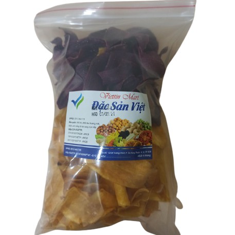 500G KHOAI LANG Vàng + TÍm SẤY Mật Ong