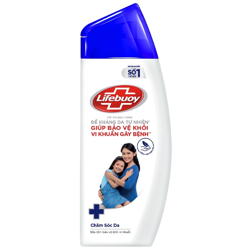 Sữa tắm Lifebuoy Bảo vệ vượt trội 10/ Chăm sóc da chai 250g