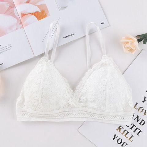 Áo bra nữ ren hoa cúc 💖Xuu Design💖 Áo ngực không gọng có đệm mỏng cao cấp BR05 | BigBuy360 - bigbuy360.vn