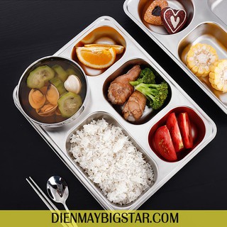 Khay đựng cơm inox 5 ngăn