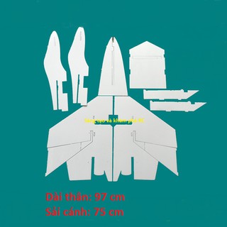 Kit Su27 xốp dẻo - bao đập (màu trắng, chưa sơn) 97cmx75cm