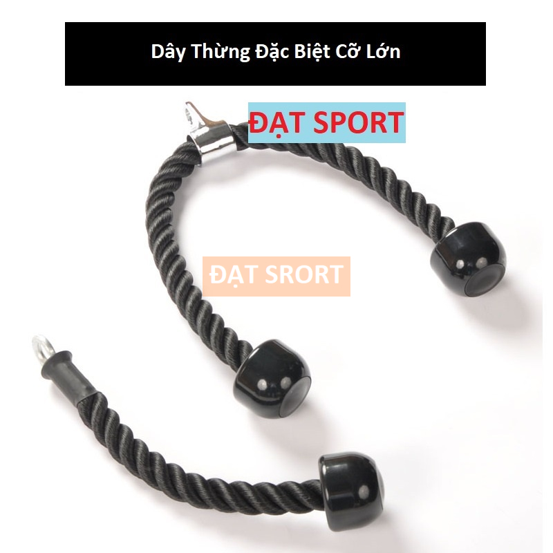 Dây Thừng Tập Cáp Tricep Rope , Tập Cơ Tam Đầu , Lưng Xô, Vai , Tay Sau , Tay Trước, Cơ Bụng