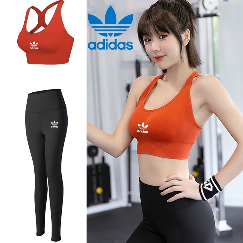 Adidas Set Đồ TậP GồM Bra + QuầN TậP Thể Thao Cho Nữ