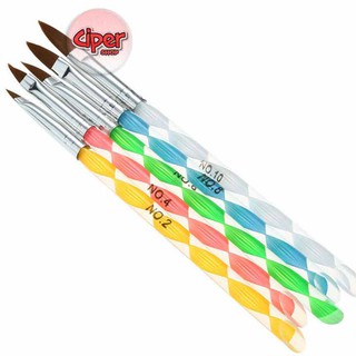 Bộ 5 cọ đắp bột móng tay