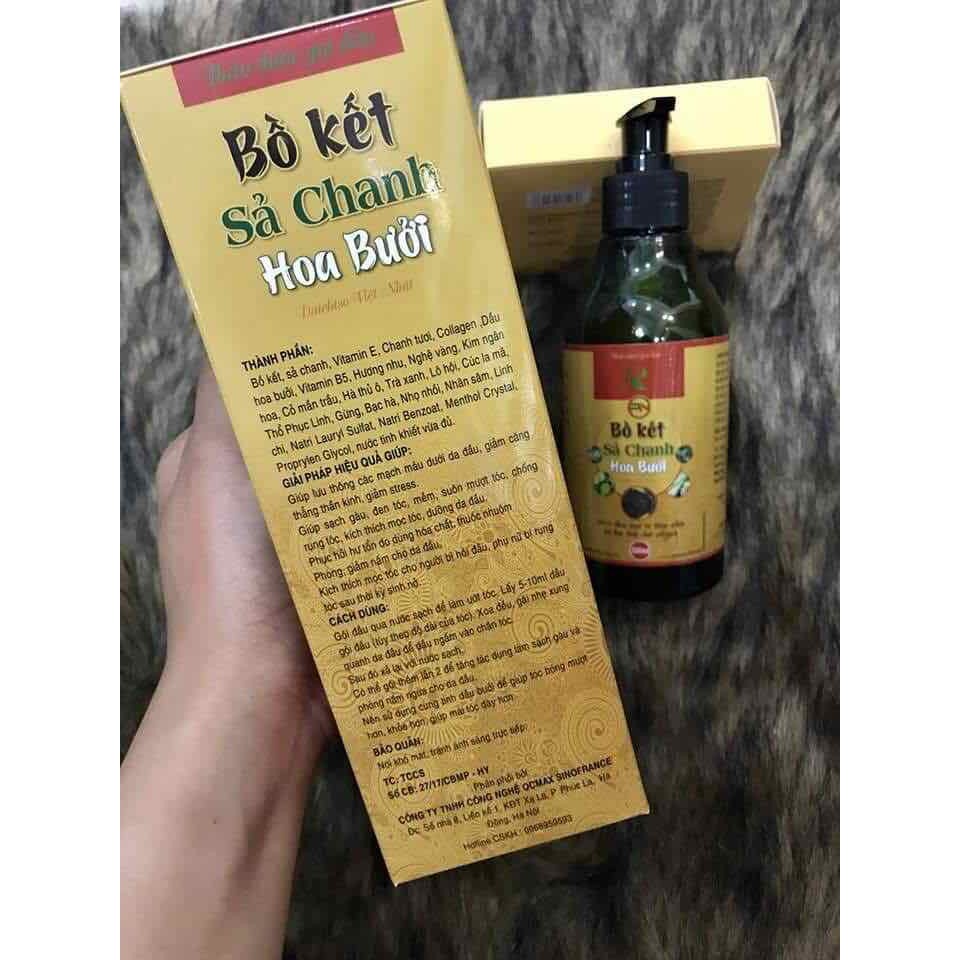 Dầu gội Bồ Kết Xả Chanh Hoa Bưởi Thảo Dược Thiên Nhiên 300ml | BigBuy360 - bigbuy360.vn