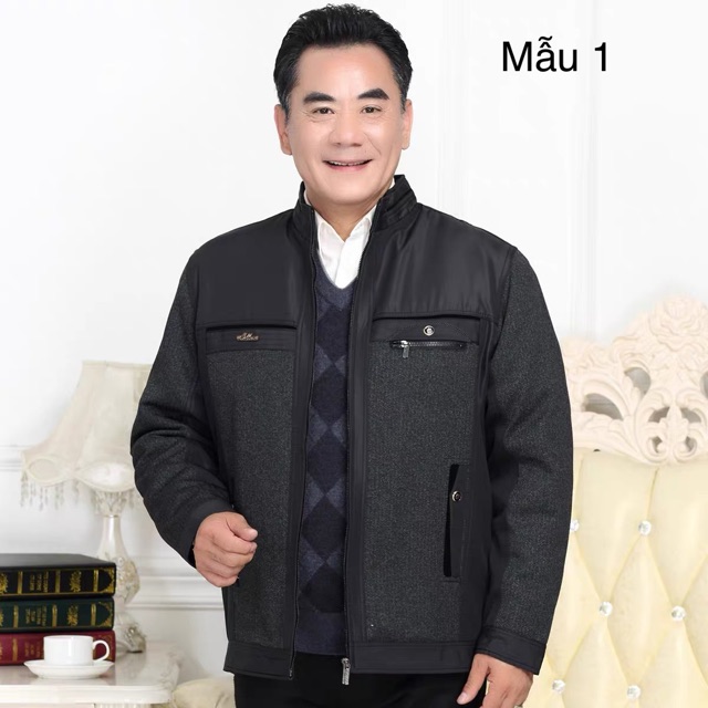 [ [Follow Shop giảm thêm 10K_Áo khoác trung niên cho bố, ông