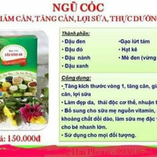 Ngũ cốc lợi sữa cầu bình an