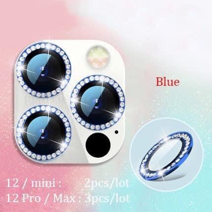 Miếng dán bảo vệ camera kim cương Sapphire cho iPhone 12 ProMax,12 Pro,12,11,11Pro,11 ProMax Chính hãng RealSky