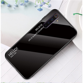 Ốp lưng silicone tráng kính cường lực cho Realme 6 Pro X50 Realme 5i 5S