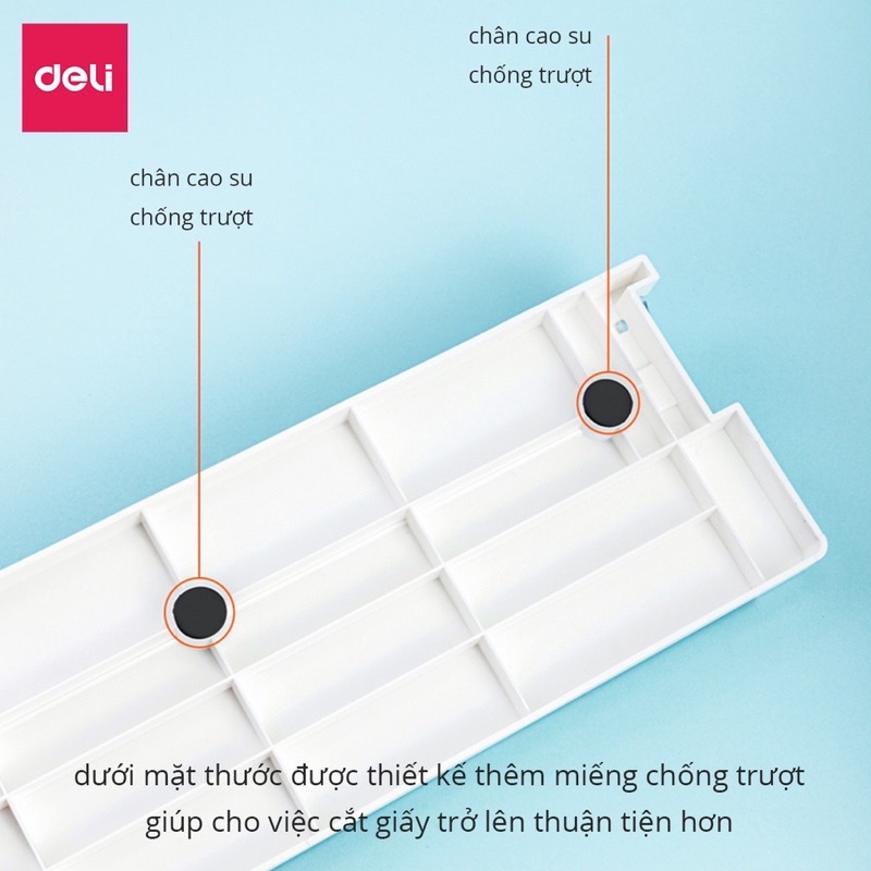 Bàn Cắt Giấy Deli Mini Khổ A4 [ TIỆN LỢI ] Cắt Được Giấy 300gsm