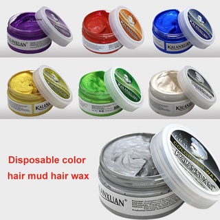 ⊙❐✑Sáp vuốt tạo kiểu và nhuộm màu tóc tạm thời dung tích 120g dành cho nam nữ