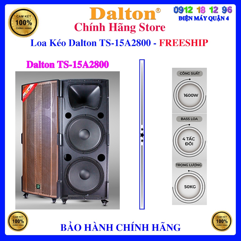 [Dalton 15A2800] Loa kéo điện Dalton TS-15A2800