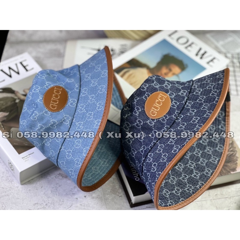 Mũ bucket Vải Jeans Hoạ Tiết Gx Tròn Cao Cấp Nam Nữ Thời Trang Đẹp