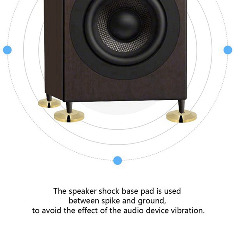 Set 4 Đệm Lót Chân Đứng Loa HiFi Bằng Đồng Nguyên Chất