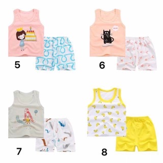 Combo 3 bộ ba lỗ nhiều hình cho bé trai gái