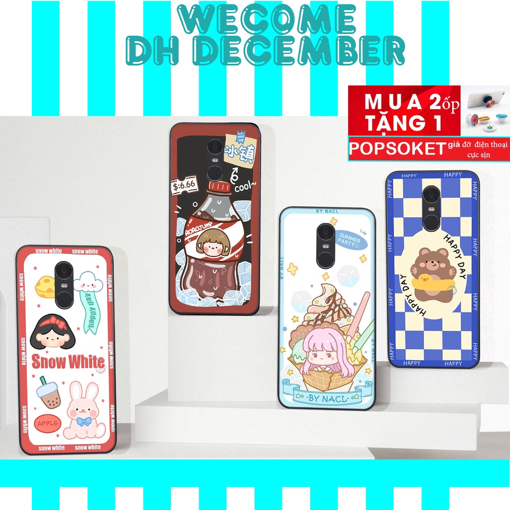 Ốp lưng Xiaomi REDMI NOTE 4 / 4X / REDMI 5 PLUS  in hình 3D gấu mới nhất - sang - chảnh - ĐẸP- BỀN