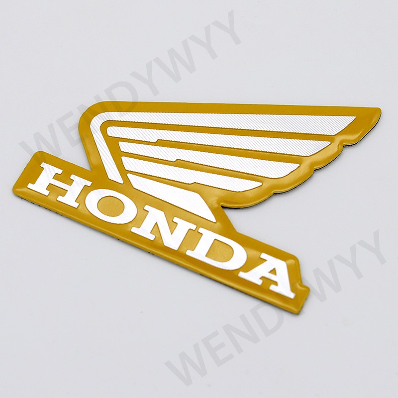 1 Cặp Cánh Kim Loại Chữ Nổi Trái Và Phải Dán Trang Trí Xe Máy Honda