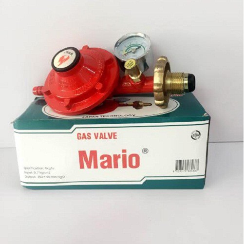 Van gas an toàn đồng hồ Mario , sản xuất theo công nghệ Đức ,điều áp ngắt gas tự động
